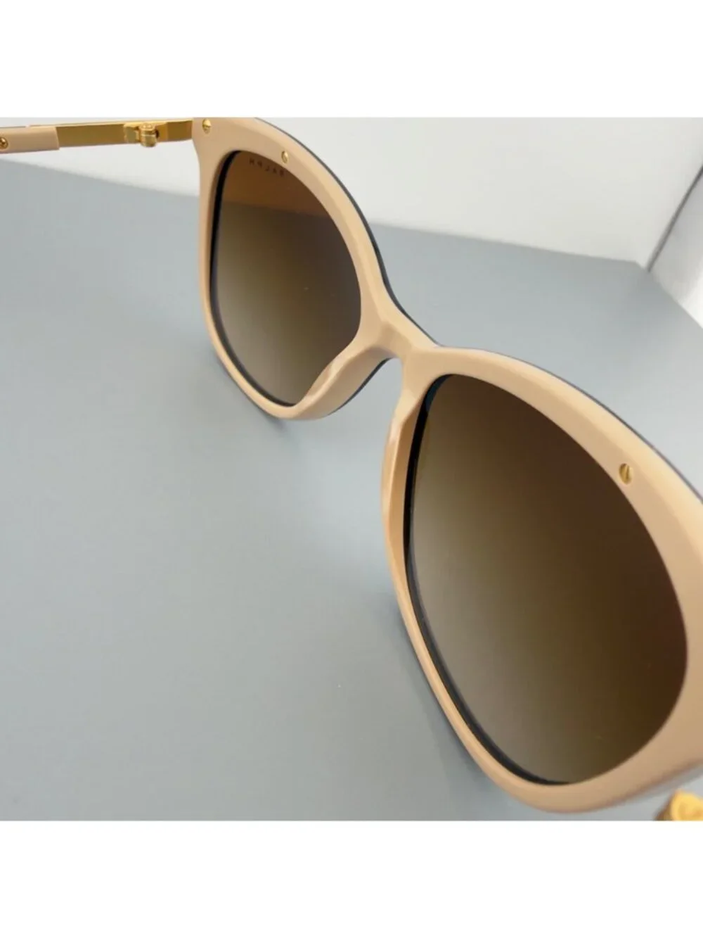 Ralph Lauren Women Sunglasses RA5203 Cat Eye 1090T5 Black On Gold 54 16 135 READ
